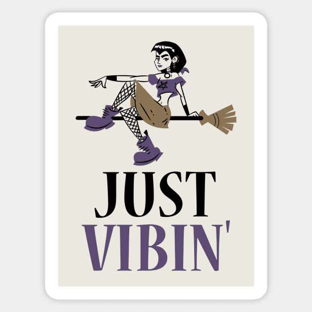 Just vinbin' Sticker by delightfuldesigns.store@gmail.com